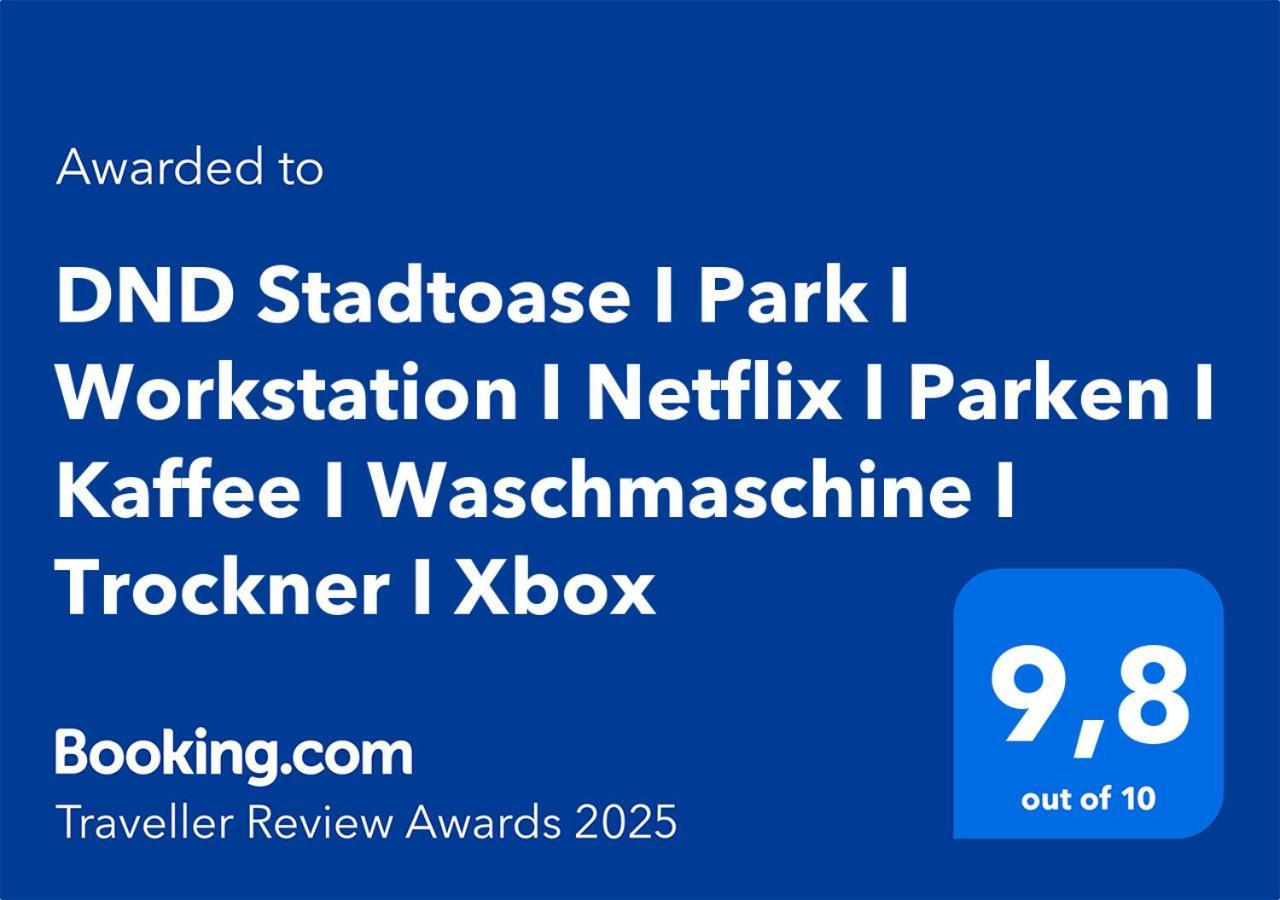 Dnd Stadtoase I Park I Workstation I Netflix I Parken I Kaffee I Waschmaschine I Trockner I Xbox Würzburg Exterior foto